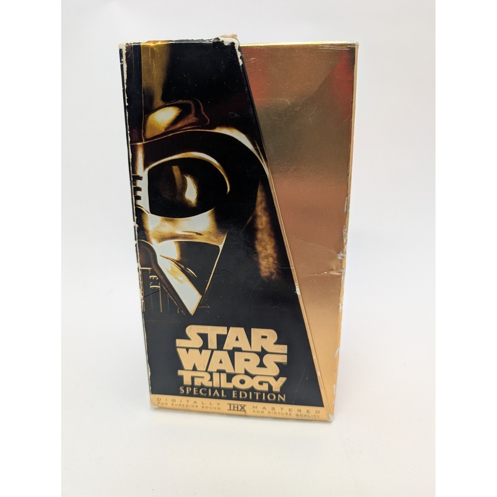 Star Wars Trilogy Special Edition VHS Gold Box Set THX 1997 Darth Vader Boxset